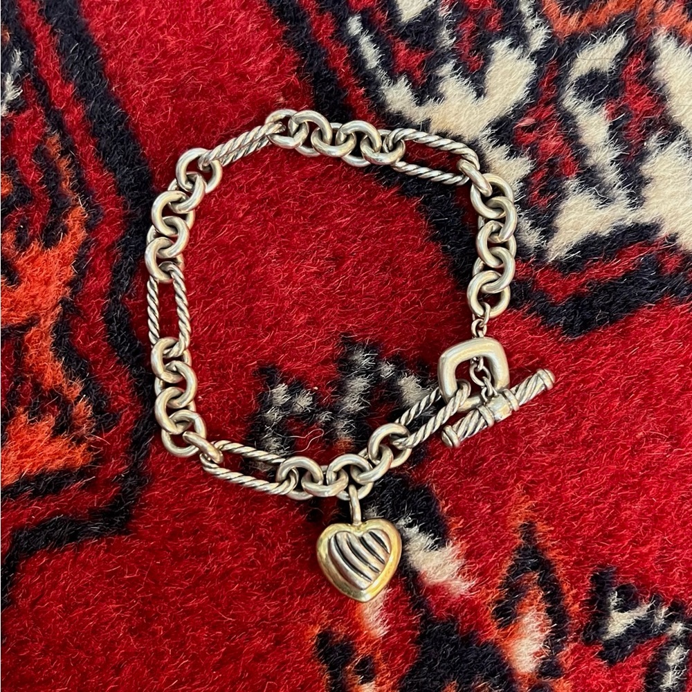 David Yurman Heart Charm Bracelet